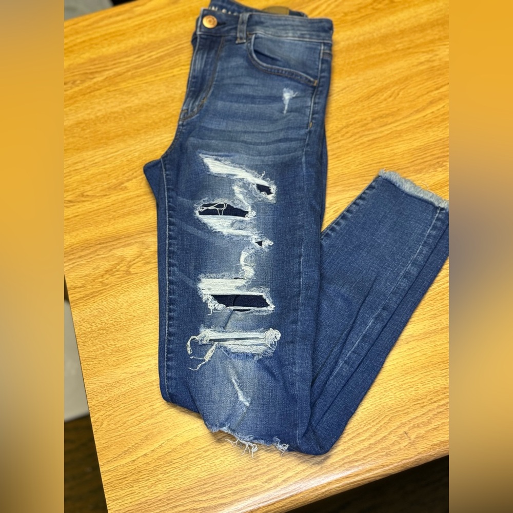 americaneagle jeans dunim  super stretch x like new size 6